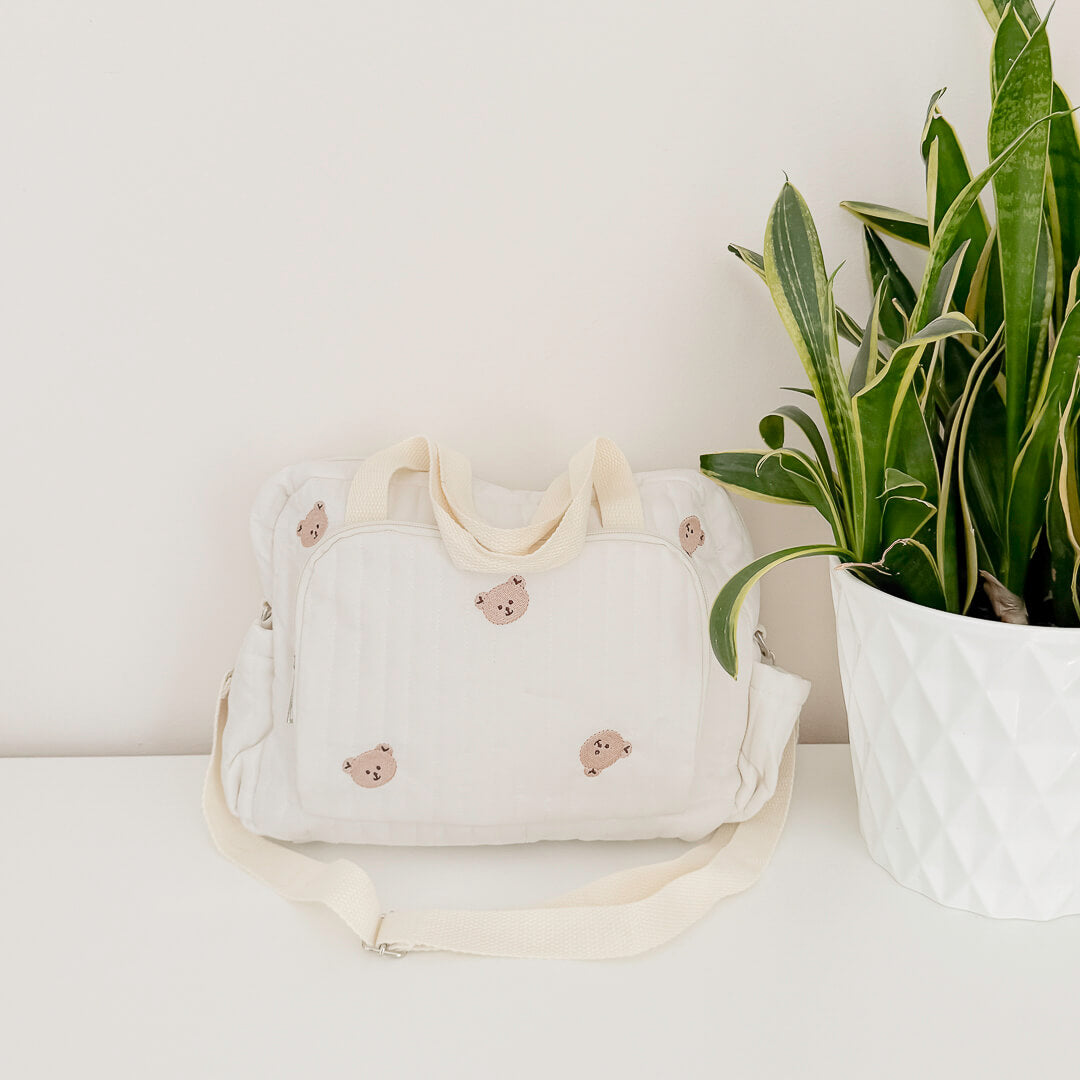 Multi-Pocket Diaper Shoulder Bag