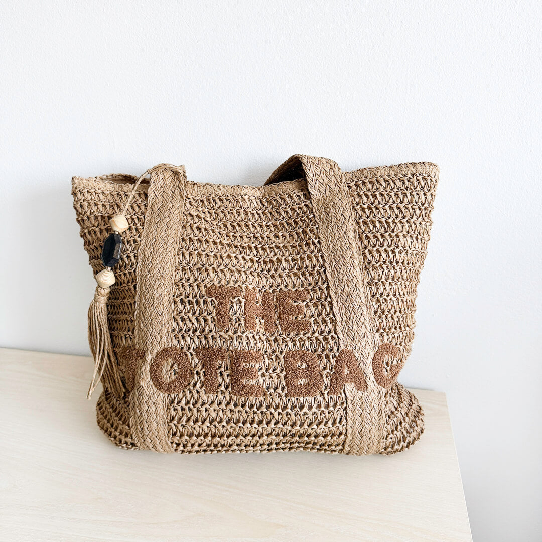 Maddie Straw Tote Bag