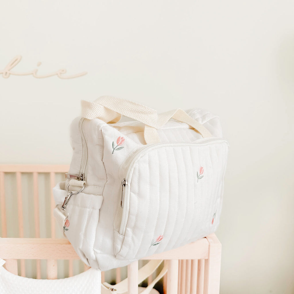 Multi-Pocket Diaper Shoulder Bag