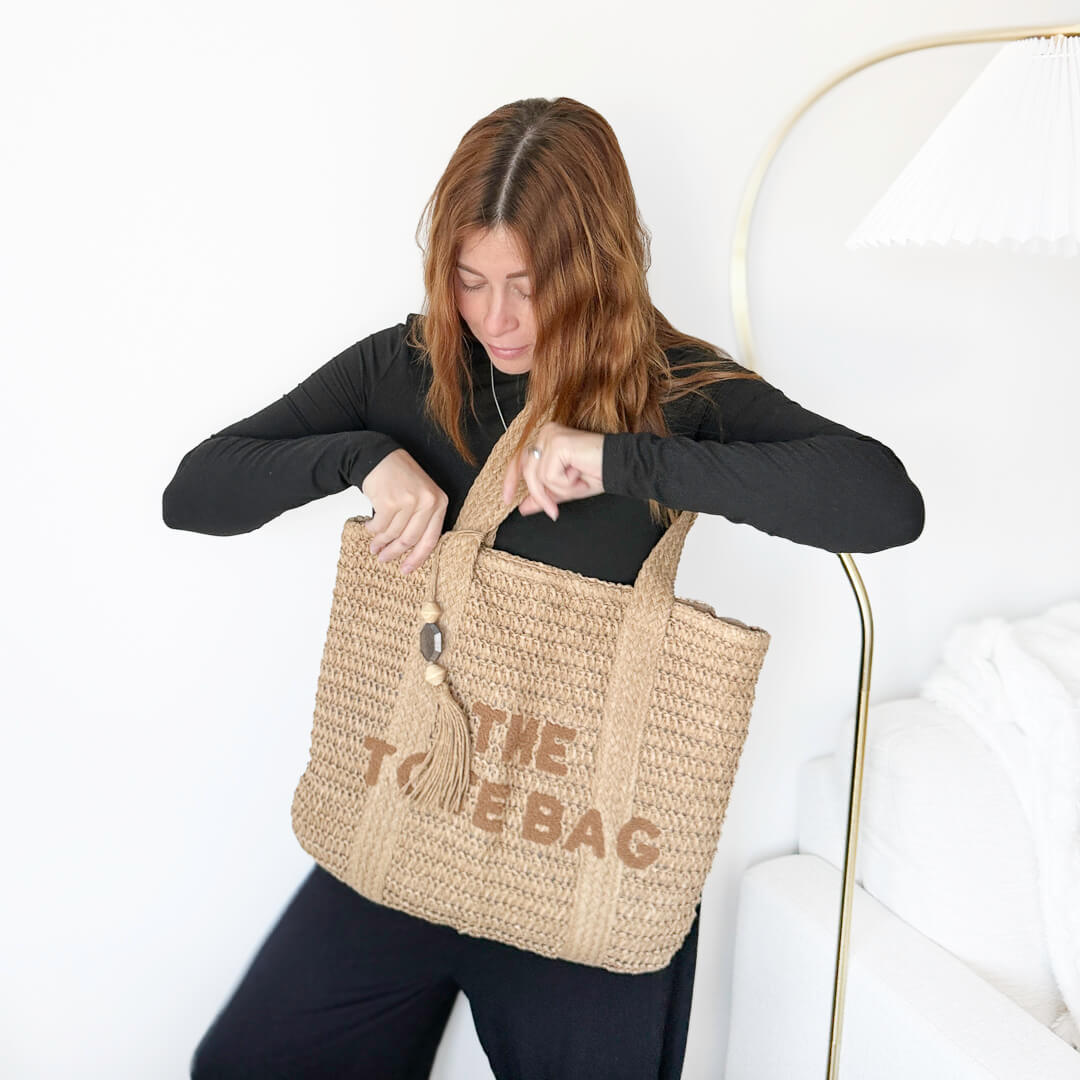 Maddie Straw Tote Bag