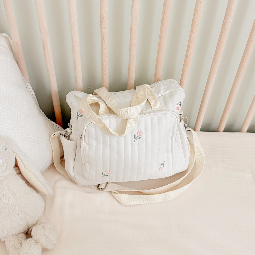 Multi-Pocket Diaper Shoulder Bag