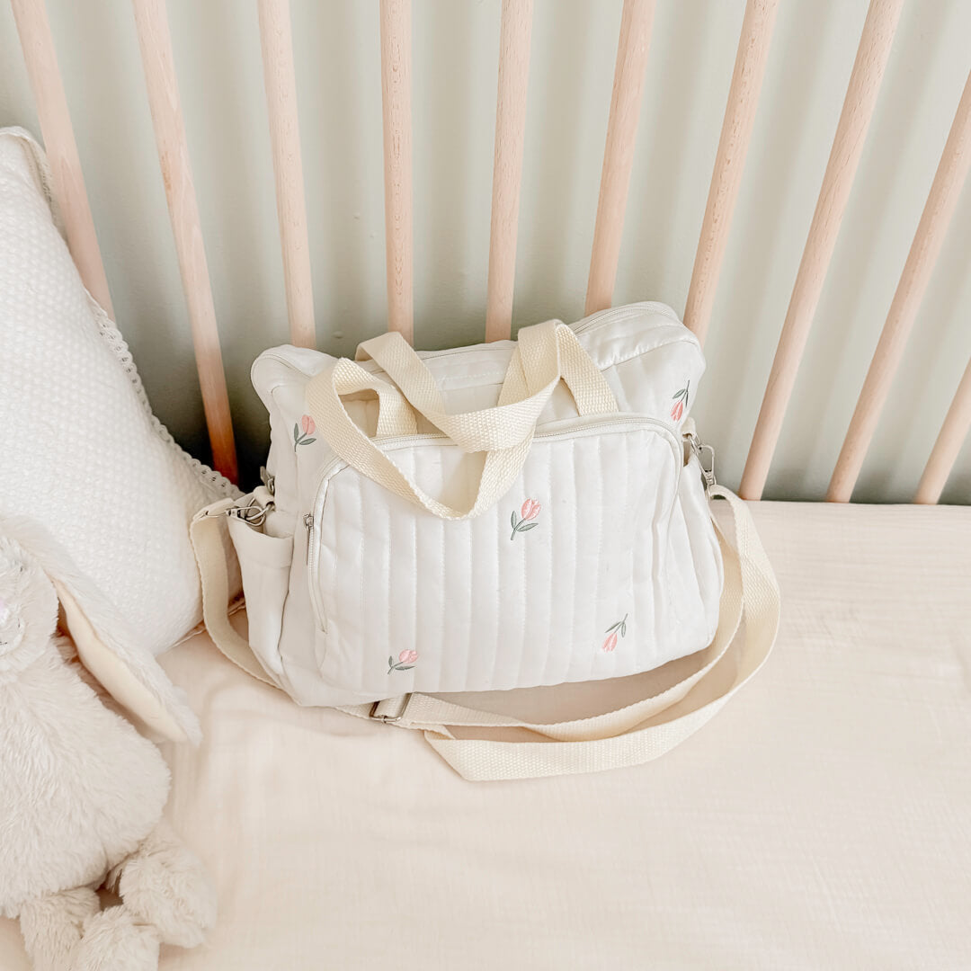 Multi-Pocket Diaper Shoulder Bag